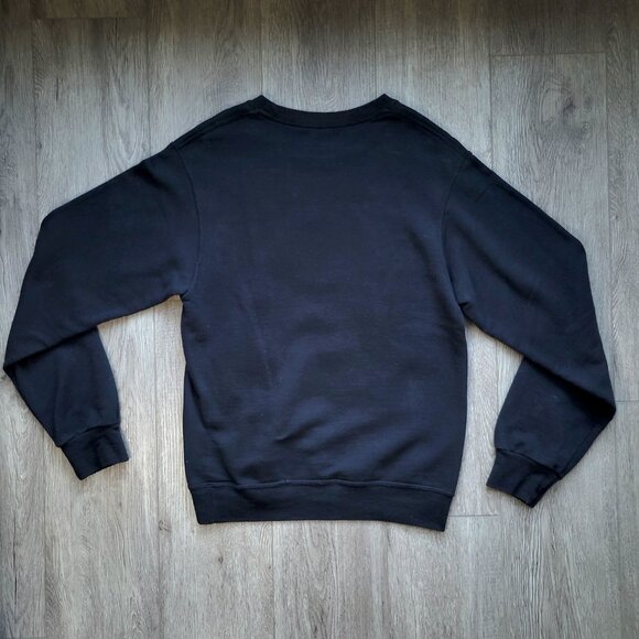 Black Fruit of the Loom Sweater Customized with Orchid Design, size S - Picture 7 of 8